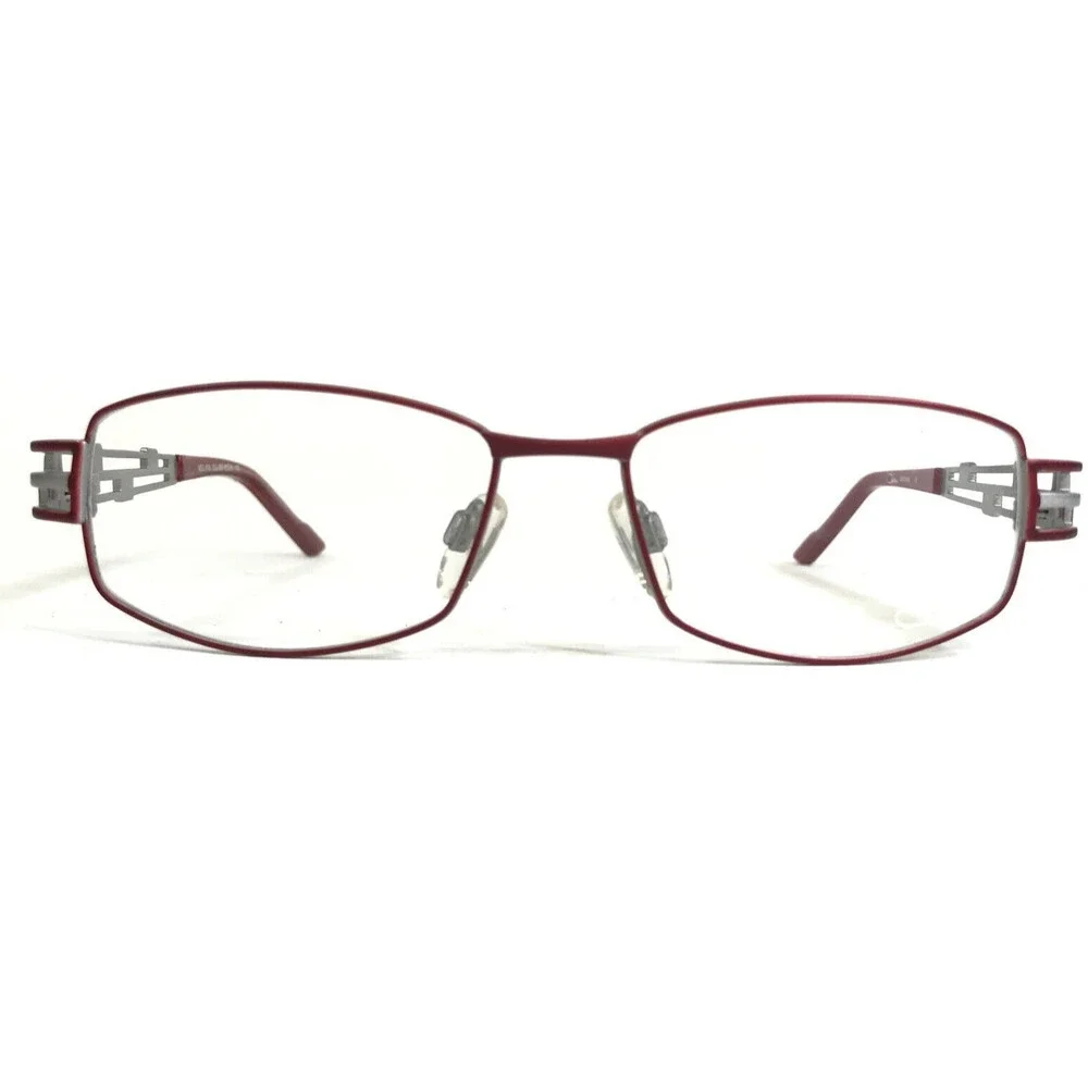 Cazal Eyeglasses Frames MOD.4190 COL.003 Matte Red Silver Rectangular 51-16-135